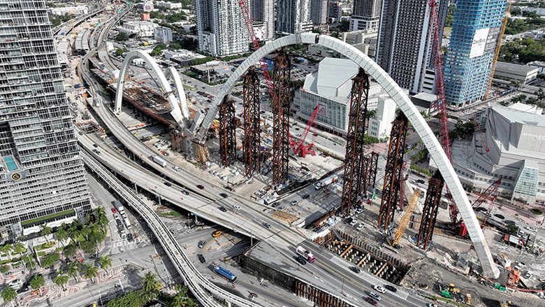 Signature Bridge Takes Shape As New Downtown Miami Icon Signature Bridge Takes Shape As New Downtown Miami Icon