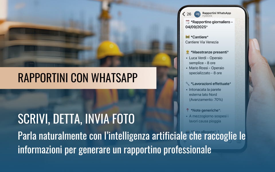 👷 Rapportini in Chat | Appalti pubblici 👷 Rapportini in Chat | Appalti pubblici