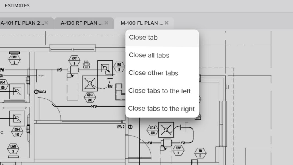 Bulk Close Sheet Tabs – STACK Construction Technologies