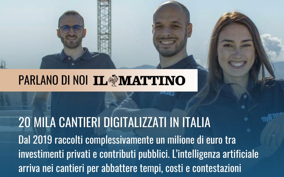 👷 Il Mattino PARLA DI NOI | Intelligenza Artificiale in cantiere