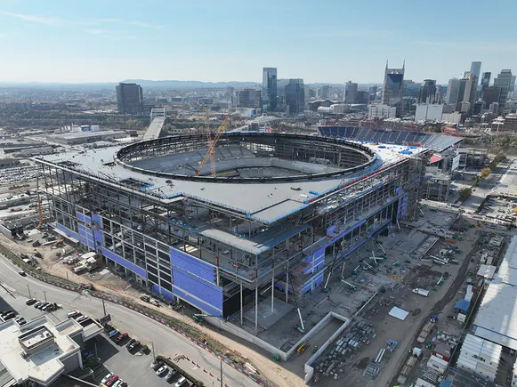 .1B NFL stadium in Tennessee tops out .1B NFL stadium in Tennessee tops out