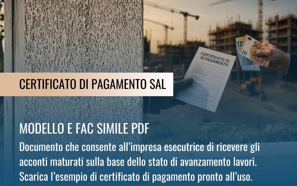 👷 Certificato di pagamento | Badge di cantiere 2026