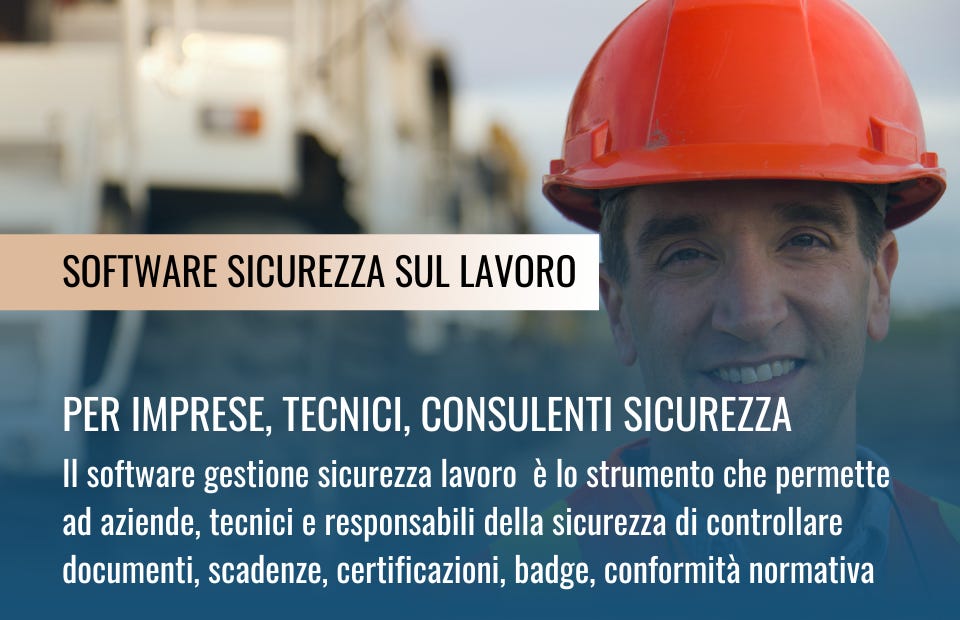 👷 Software sicurezza lavoro| DL 159/2025 e badge