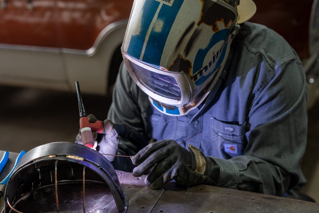 Industrial Canvas: Turning Hard Hats Into Artwork