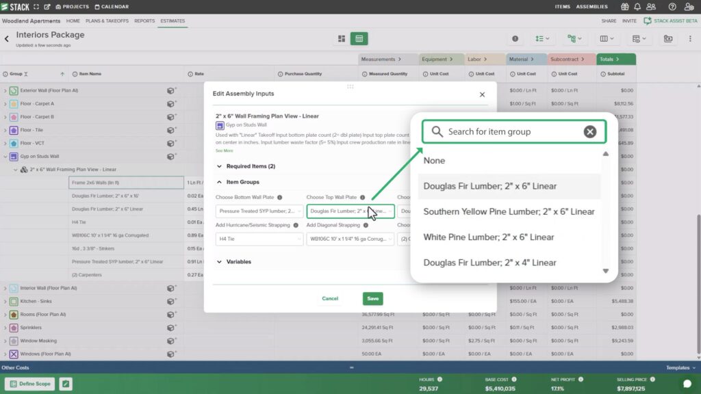 Search in Item Groups Search in Item Groups